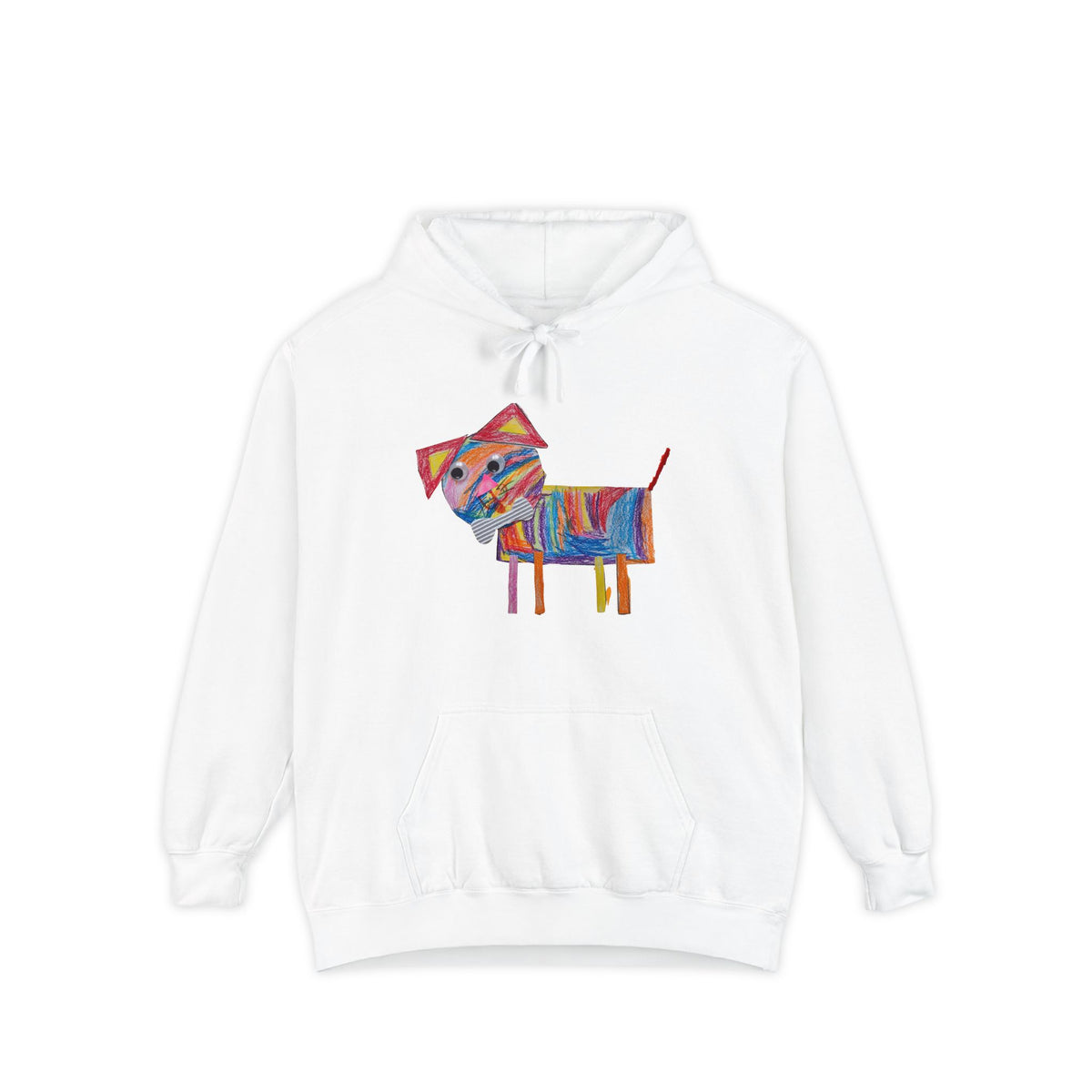 Personalized hoodie with a kid's drawing in Grey