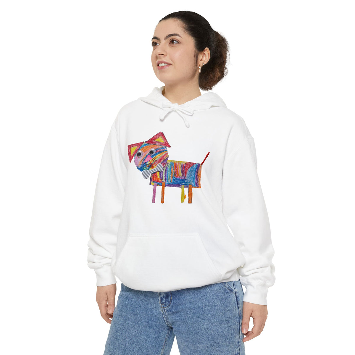 Personalized hoodie with a kid's drawing in Seafoam